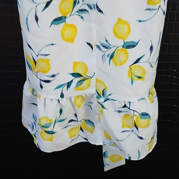 Banana Republic White Dress with Lemon Print - Picture 5 of 5